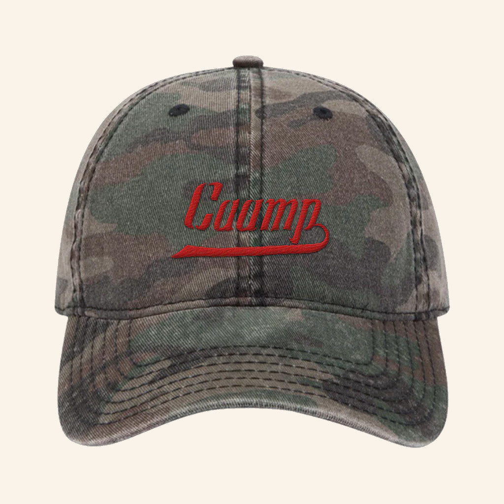 Caamp Merch Embroidered Logo Camo Baseball Hat Gifts For Dad - Lilybirchmarket