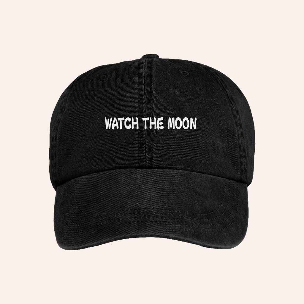 Cafune Merch Watch The Moon Hat Embroidered Unique Christmas Gift Ideas For Dad - Lilybirchmarket