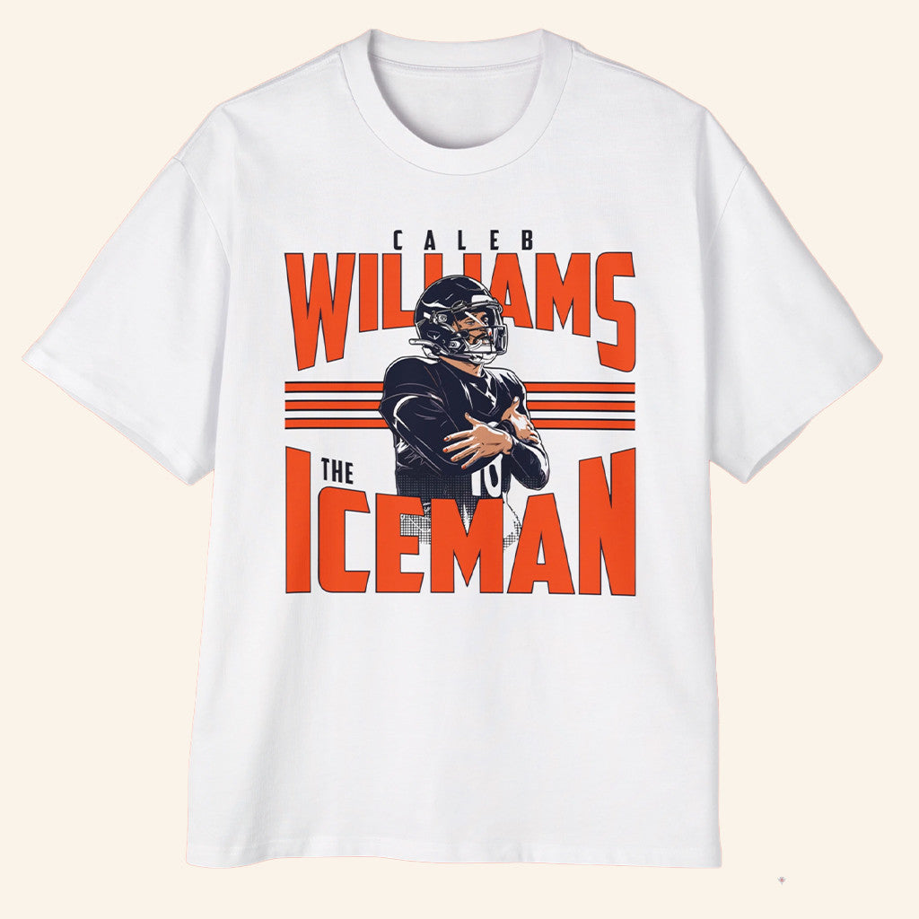 Caleb Williams The Iceman Celebration T-Shirt Caleb Williams Merch Chicago Football Merch Gifts - Lily Birch Market