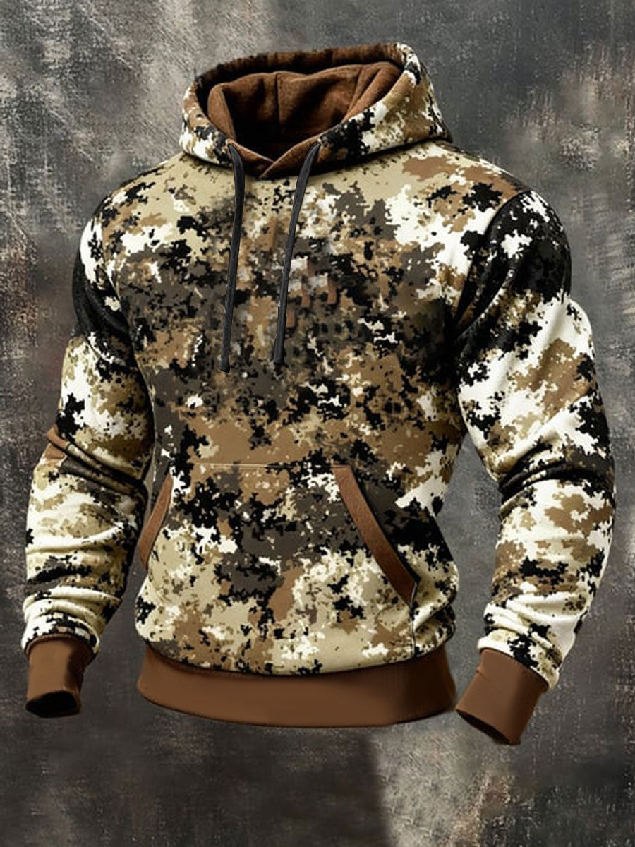 Camouflage Hoodie Men's Army Camo Hooded Sweatshirt Father's Day Gifts Ideas - Lilybirchmarket