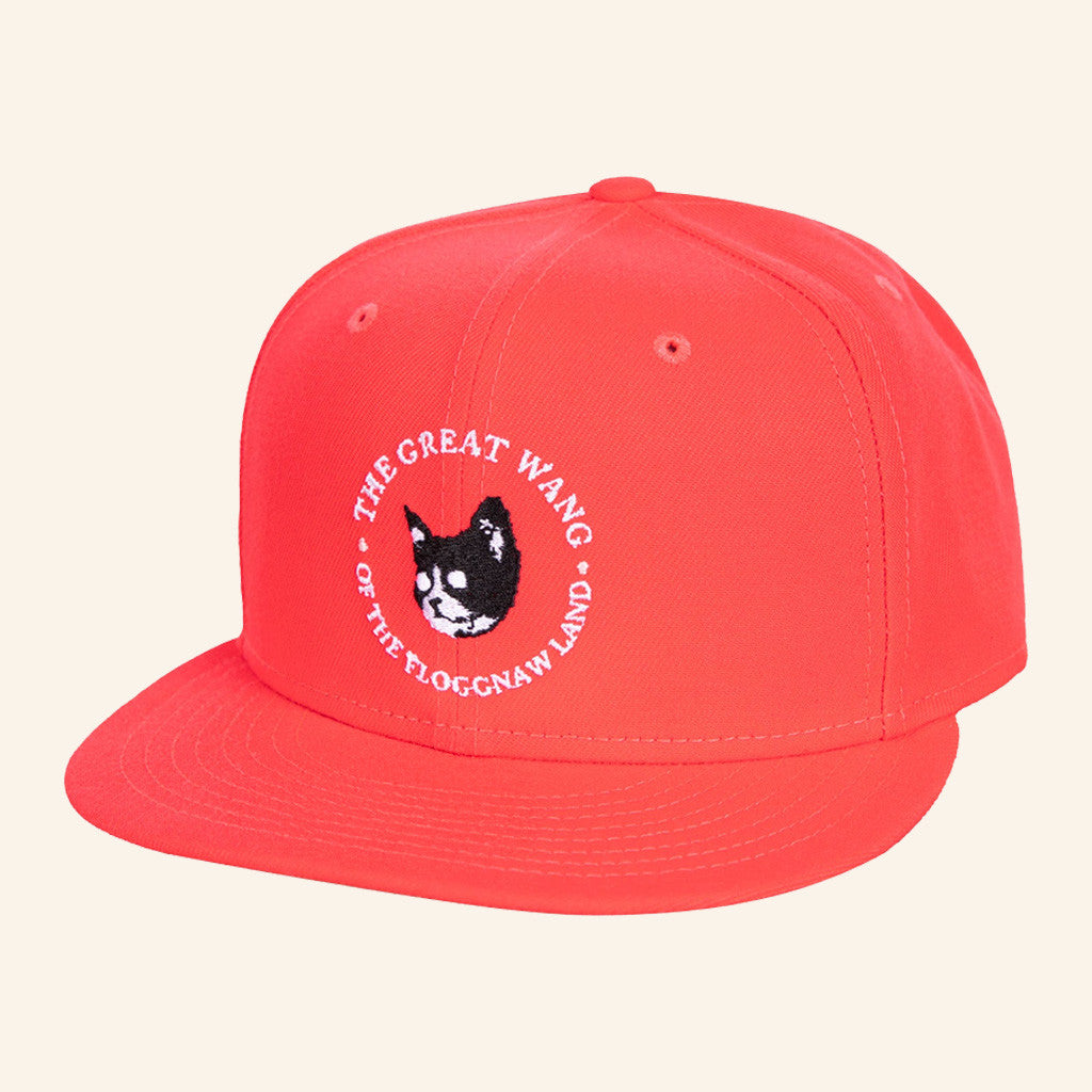 Camp Flog Gnaw Merch Great Wang Red Snapback Hat Embroidered Husband Christmas Gift Ideas - Lilybirchmarket