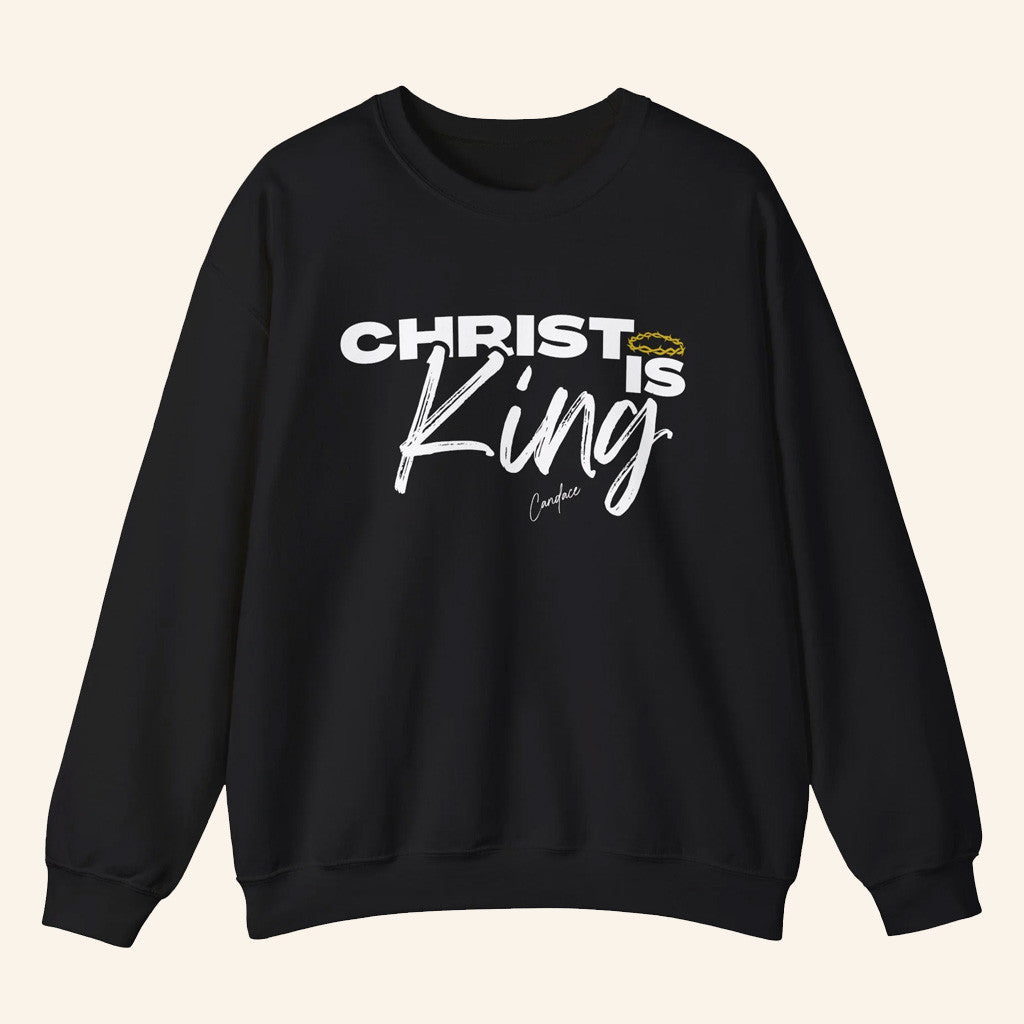 Candace Owens Merch Christ Is King Sweatshirt Christmas Gifts For Boyfriend - Lilybirchmarket