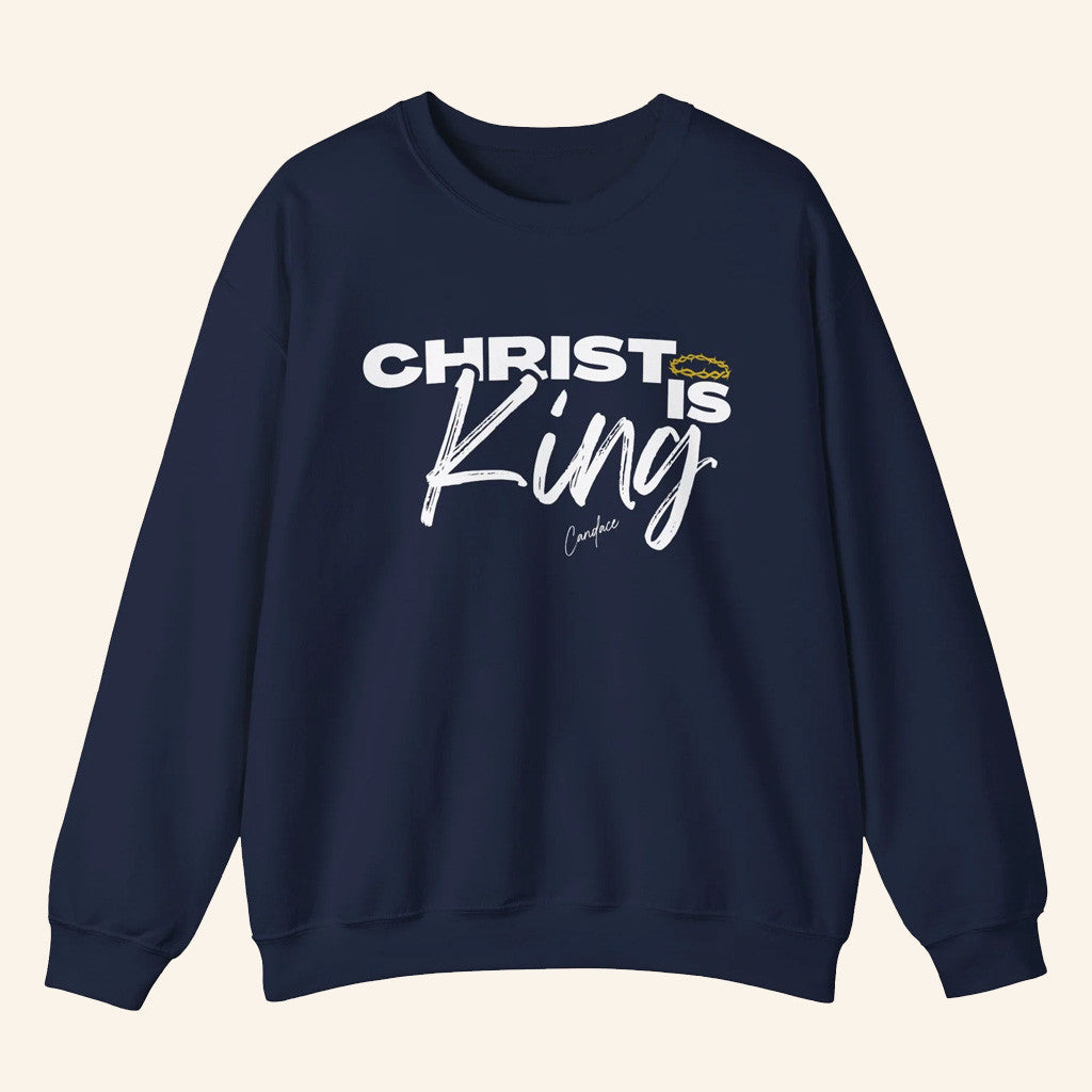 Candace Owens Merch Christ Is King Sweatshirt Dad Christmas Gifts - Lilybirchmarket