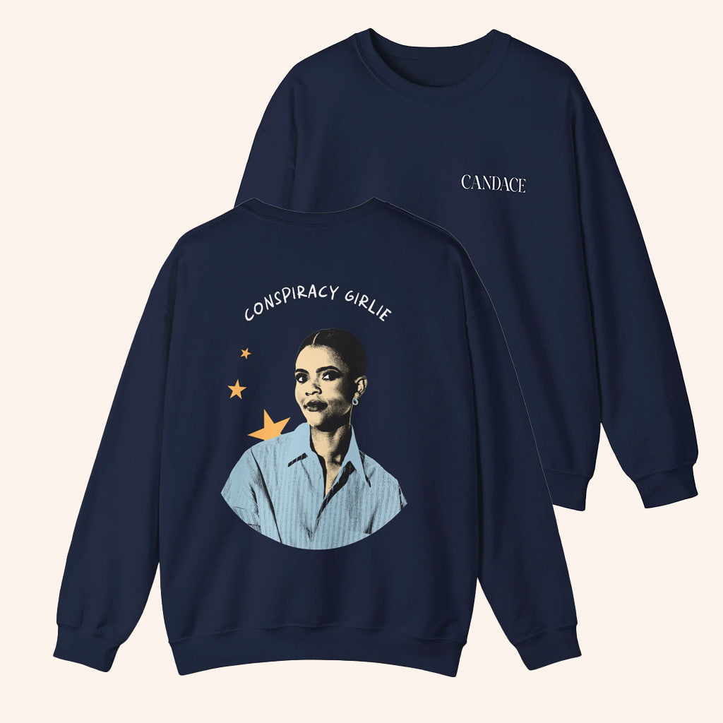 Candace Owens Merch Conspiracy Girlie Sweatshirt Political Gifts For Friends - Lilybirchmarket