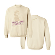 Candace Owens Merch Make Him A Sandwich Crewneck Sweatshirt Gifts For Her - Lilybirchmarket