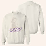 Candace Owens Merch Make Him A Sandwich Sweatshirt Gift Ideas For Mom - Lilybirchmarket