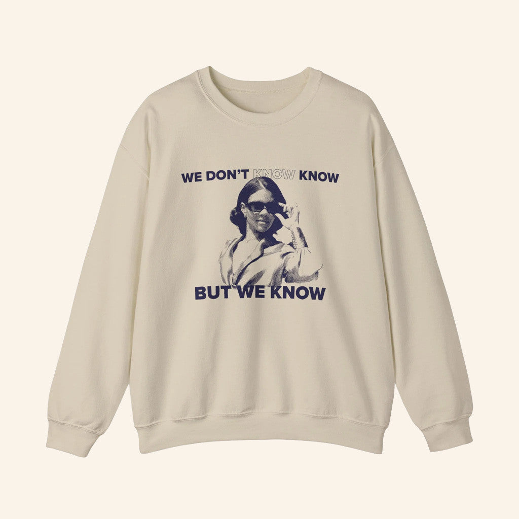 Candace Owens Merch We Know Glasses Crewneck Sweatshirt Gifts For Mom - Lilybirchmarket