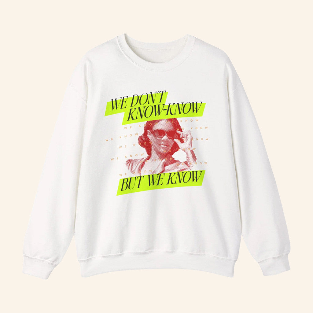 Candace Owens Merch We Know Neon Crewneck Sweatshirt Birthday Gift For Her - Lilybirchmarket