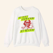 Candace Owens Merch We Know Neon Crewneck Sweatshirt Birthday Gift For Her - Lilybirchmarket