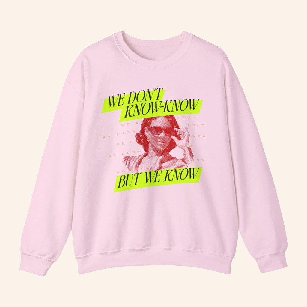 Candace Owens Merch We Know Neon Crewneck Sweatshirt Birthday Gift For Wife - Lilybirchmarket