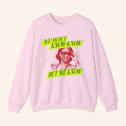 Candace Owens Merch We Know Neon Crewneck Sweatshirt Birthday Gift For Wife - Lilybirchmarket