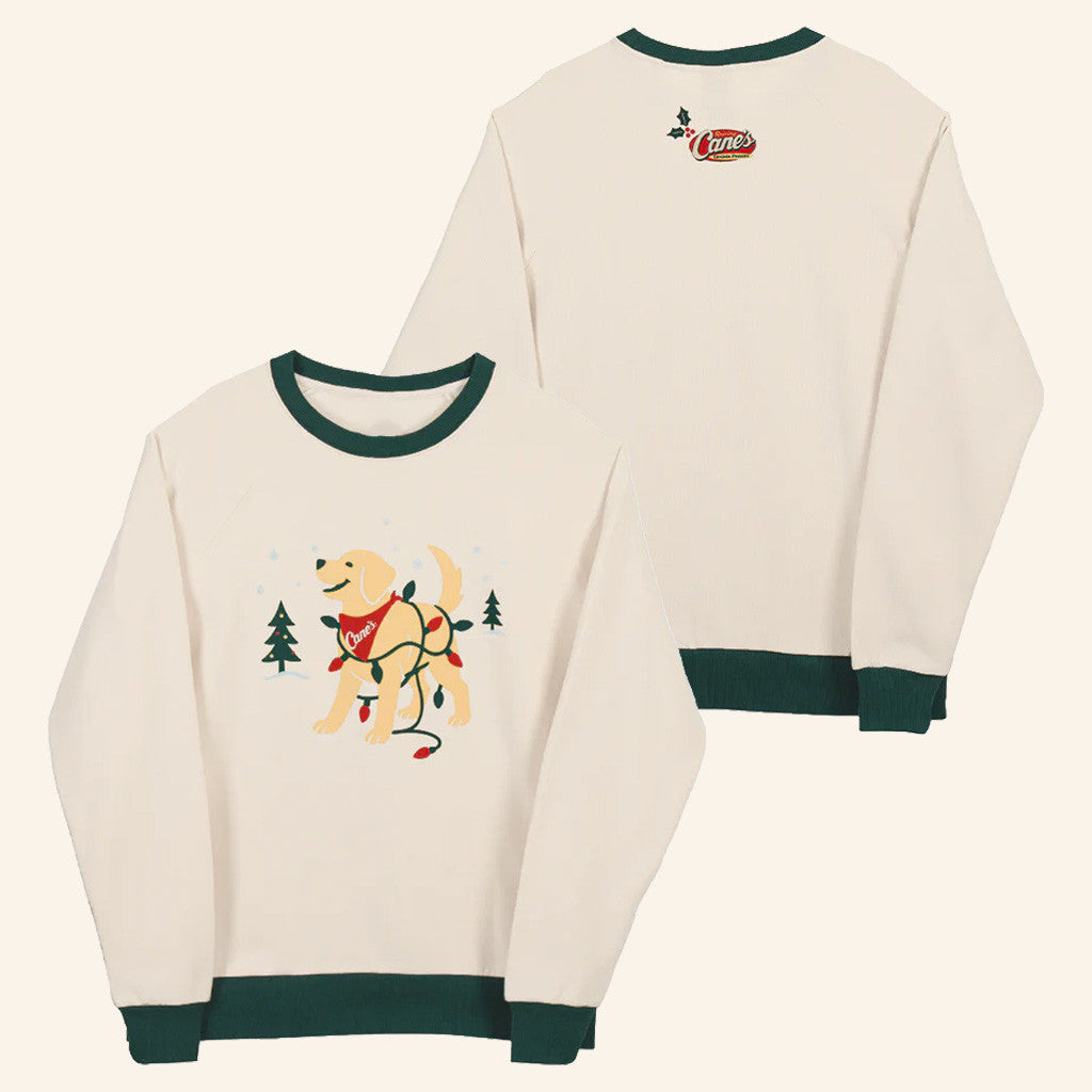 Canes Merch Dreaming Of A Raising Cane's Holiday Sweatshirt Christmas Gifts For Her - Lilybirchmarket