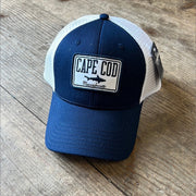 Cape Cod Shark Embroidered Baseball Hat Cape Cod Massachusetts Great White Shark Bite Hat - Lilybirchmarket