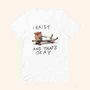 Capybara I Exist And That's Okay T-Shirt Existentially Chill Capybara Skate Shirt Funny Gifts - Lily Birch Market