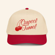 Carpool Tunnel Merch Cherry Embroidered Hat Presents For Music Lovers - Lilybirchmarket