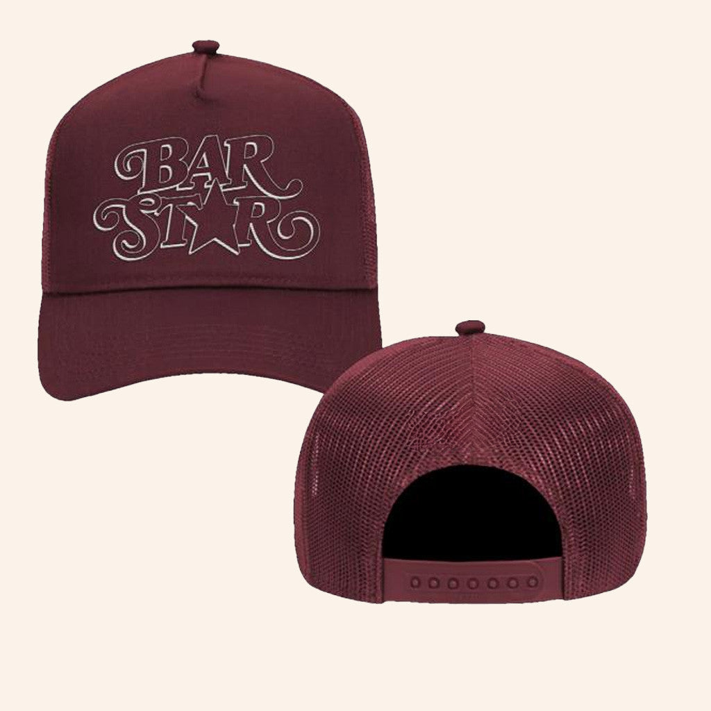 Carter Faith Merch Embroidered Bar Star Trucker Hat Gifts For Fans - Lilybirchmarket