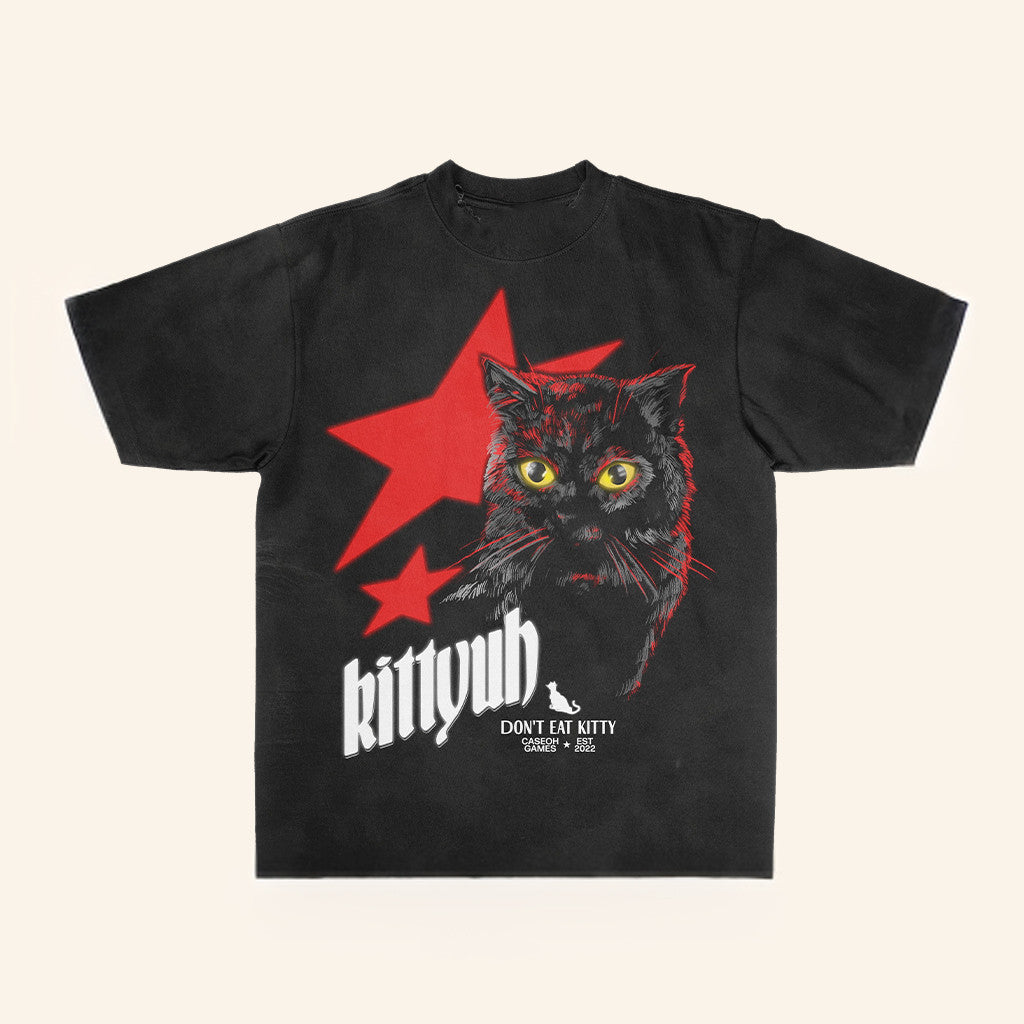 Caseoh Games Merch Don't Eat Kitty T-Shirt Kittyuh Shirt Caseoh Merch Gifts For Cat Lovers - Lily Birch Market