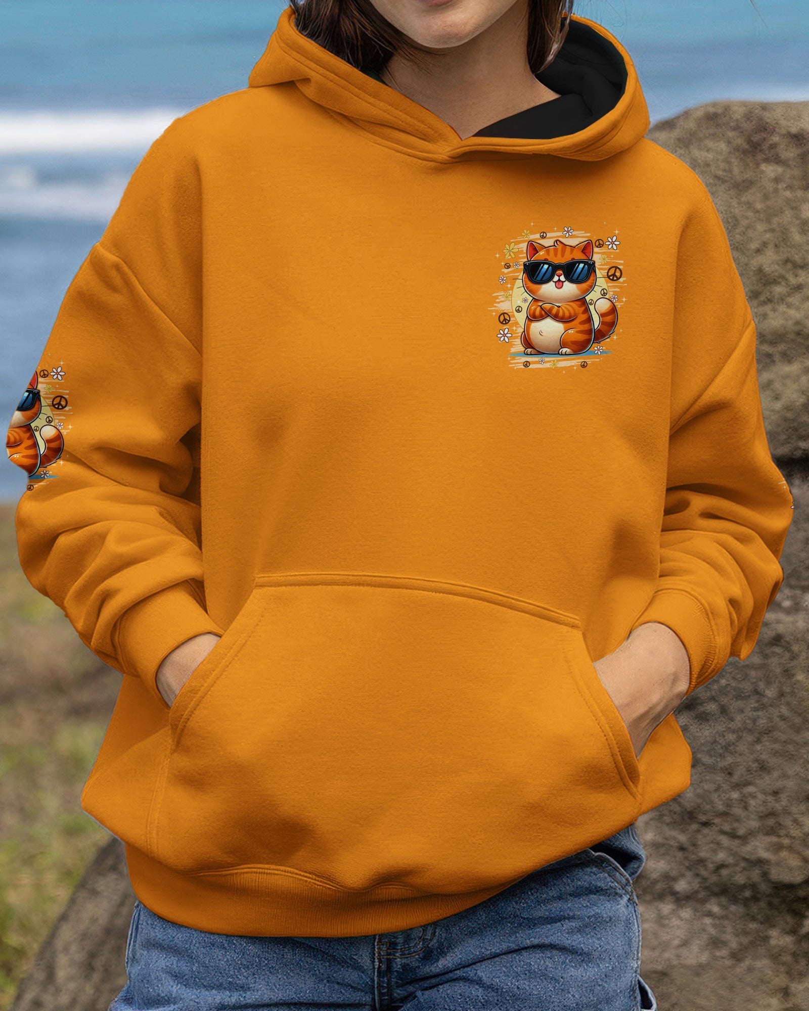 Cat Apparently I Have An Attitude Hoodie Fun Cool Sunglasses Pullover Gift For Mom - Lilybirchmarket