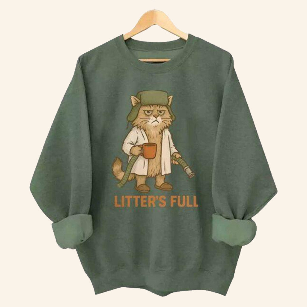 Cat Litter's Full Christmas Vacation Sweatshirt Christmas Gifts For Sister - Lilybirchmarket