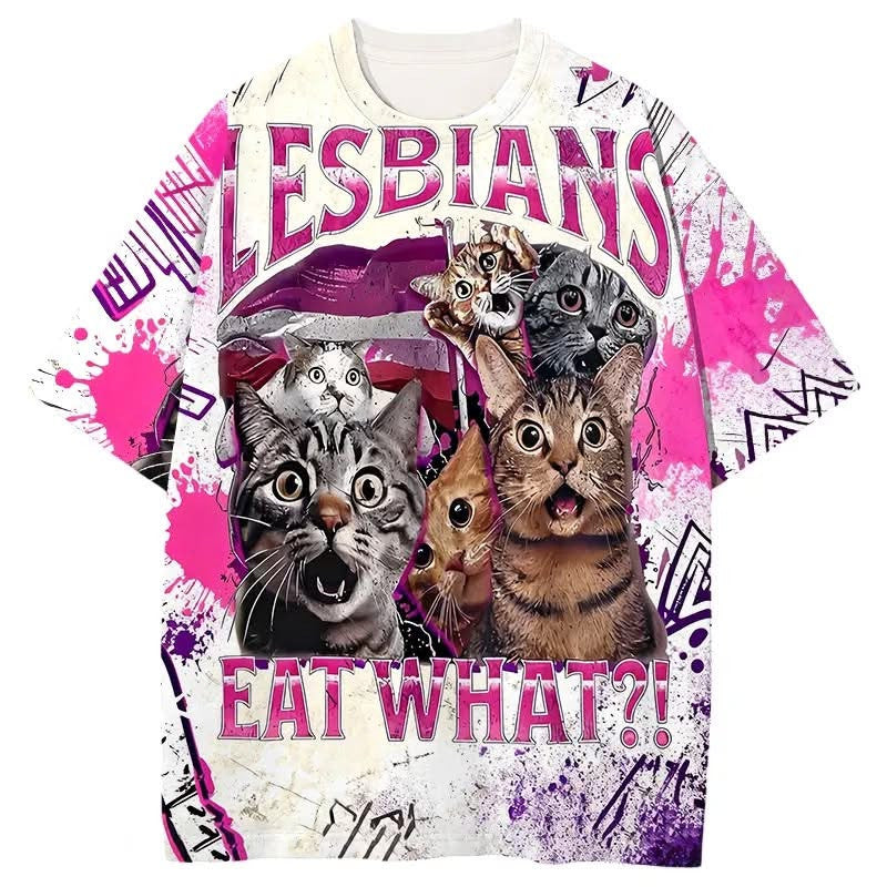 Cats Lesbians Eat What Shirt Funny Design T-Shirts Gifts For Her - Lily Birch Market
