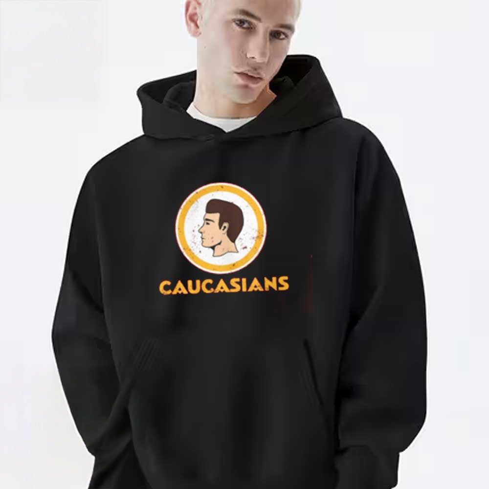 Caucasians Hoodie Funny Football Washington Team Mascot Hoodie Gifts For Friends - Lilybirchmarket