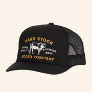 Cavender's Merch Hooey Black Rank Stock Rodeo Co Patch Mesh Cap Embroidered Gift For Him - Lilybirchmarket