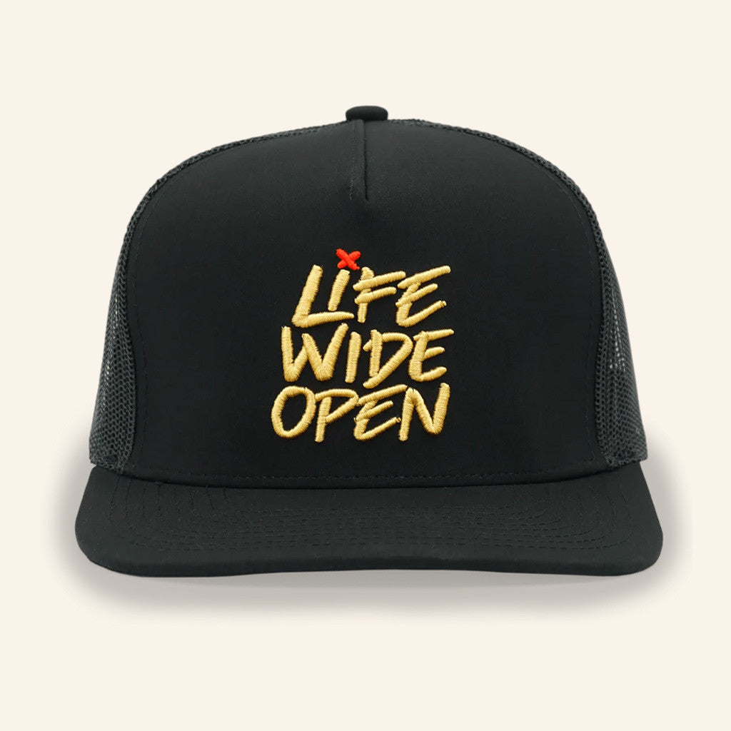 CBOYSTV Merch Life Wide Open Embroidered Trucker Snapback Hat Xmas Gifts For Dad - Lilybirchmarket