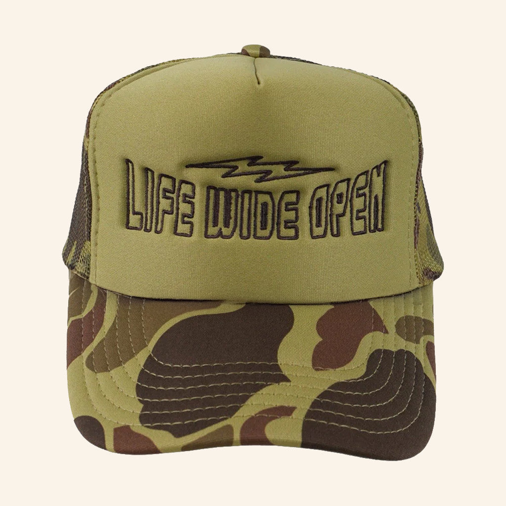 CBOYSTV Merch Ripper Duck Camo Trucker Hat Life Wide Open Embroidered Hat Best Gifts For Dad - Lilybirchmarket