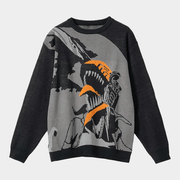 Chainsaw Man Merch Chainsaw Man X Graniph Shout Jacquard Sweater Gifts For Friends - Lilybirchmarket