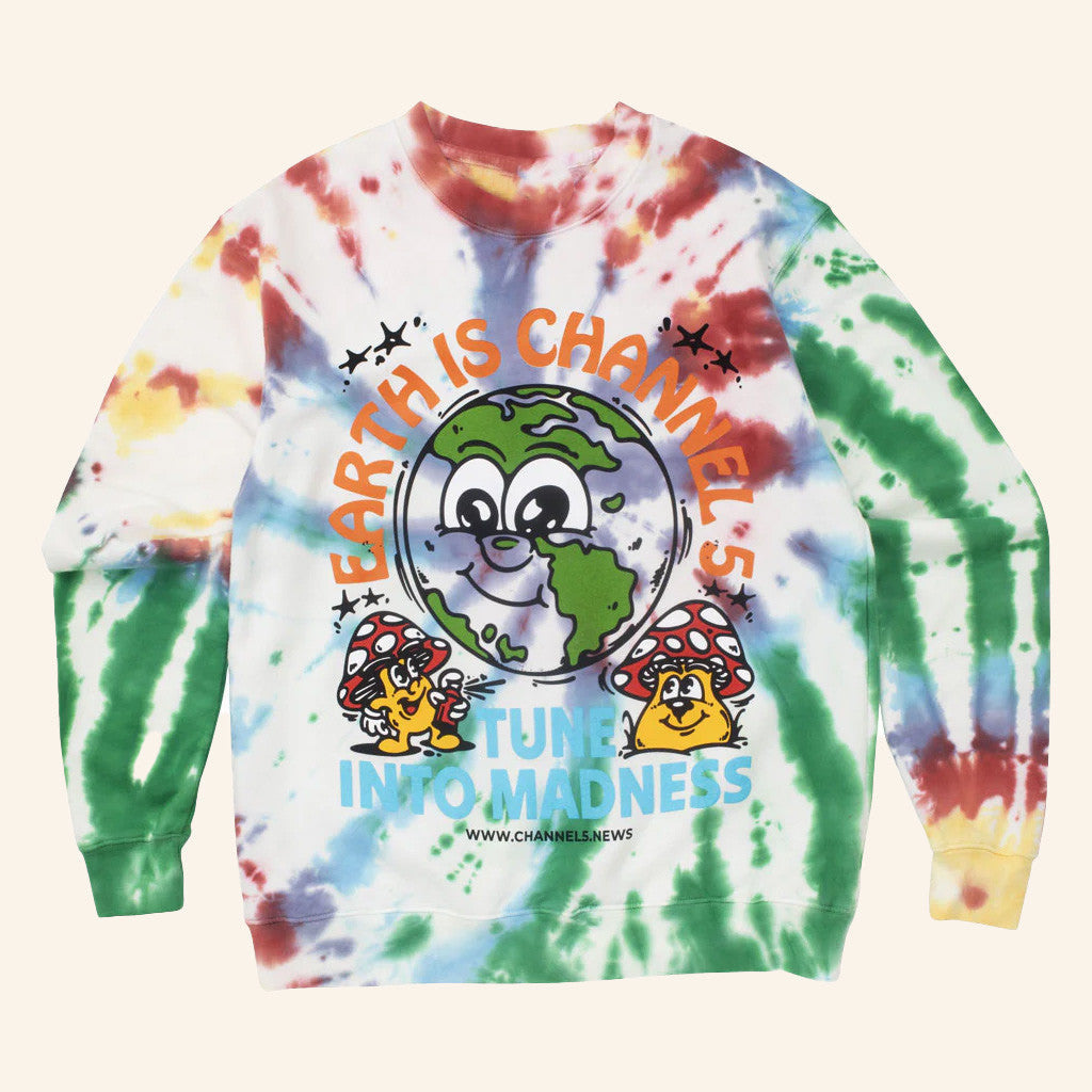 Channel 5 Merch Madness Spiral Dye Sweatshirt Best Gifts For Boyfriend - Lilybirchmarket