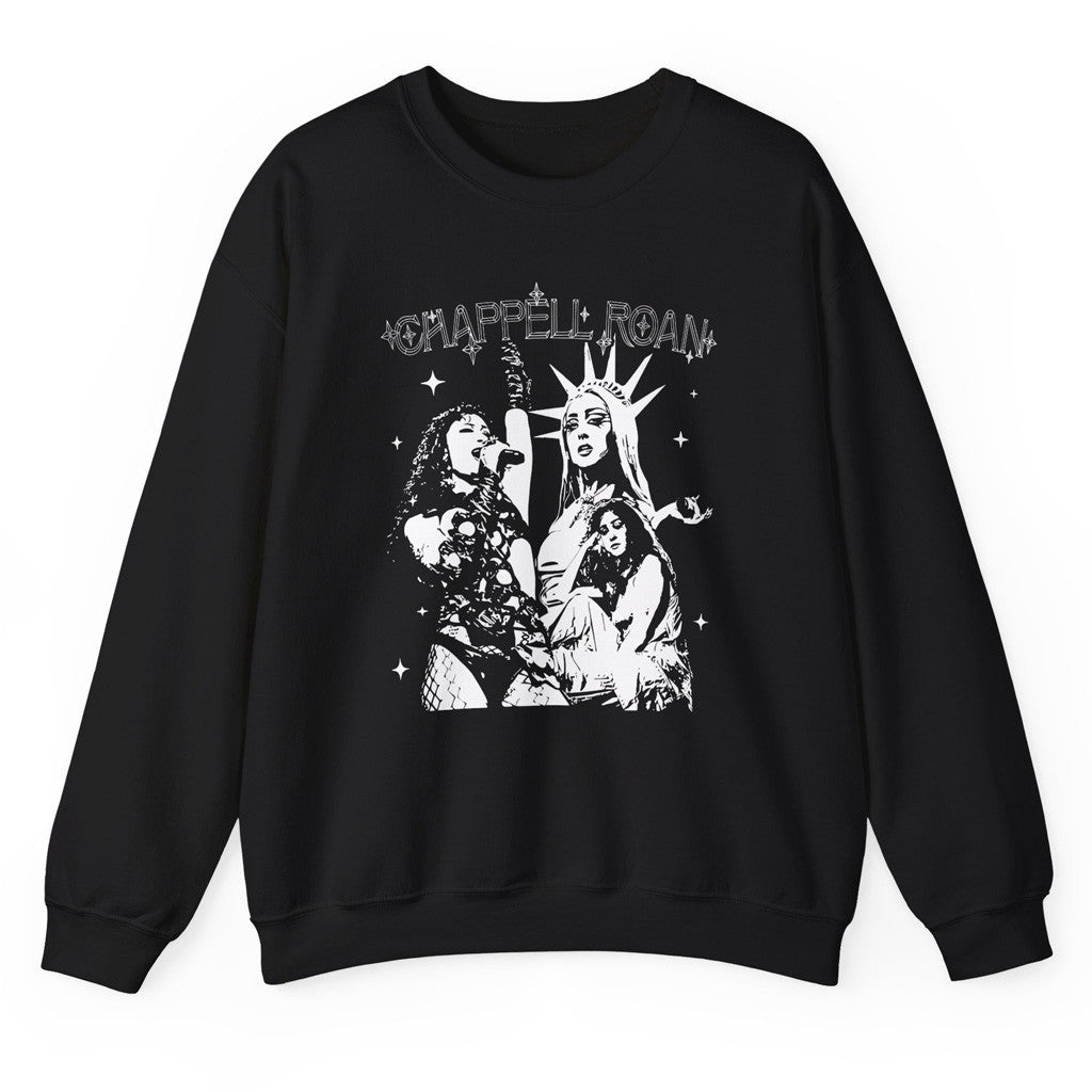Chappell Roan Merch Tour 2025 Black Sweatshirt Gifts For Music Enthusiasts - Lilybirchmarket