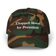 Chappell Roan Merch Tour 2025 Chappell Roan For President Embroidered Camo Hat - Lilybirchmarket