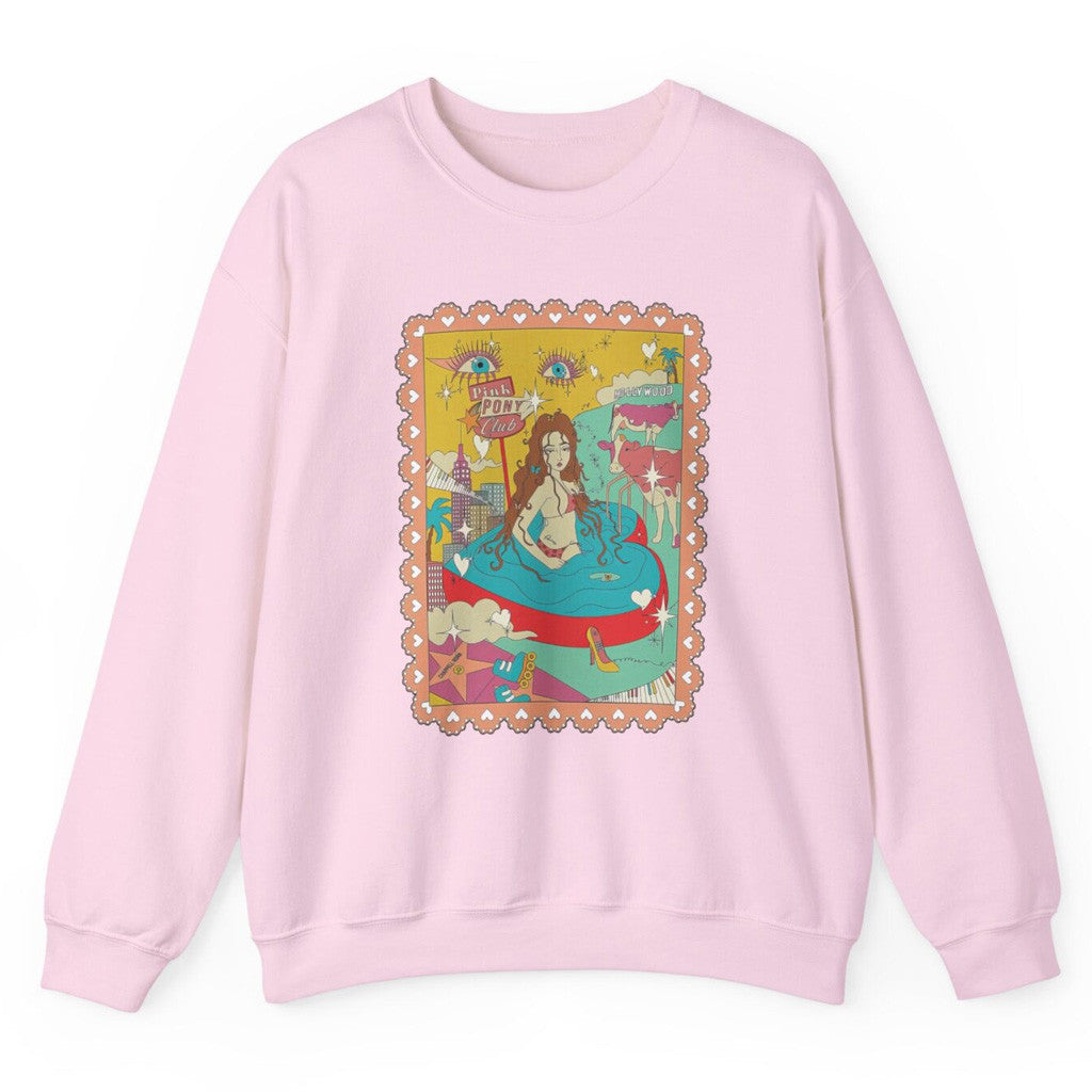 Chappell Roan Merch Tour 2025 Chappell Roan Light Pink Sweatshirt Gifts For Music Fans - Lilybirchmarket