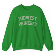 Chappell Roan Merch Tour 2025 Chappell Roan Midwest Princess Collegiate Sweatshirt Green - Lilybirchmarket
