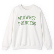 Chappell Roan Merch Tour 2025 Chappell Roan Midwest Princess Collegiate Sweatshirt White - Lilybirchmarket