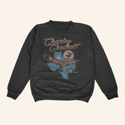 Charley Crockett Merch Texas Hawk Crewneck Sweatshirt Presents For Music Lovers - Lilybirchmarket
