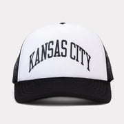 Charlie Hustle Merch White And Black Kansas City Trucker Hat Gifts For Him - Lilybirchmarket