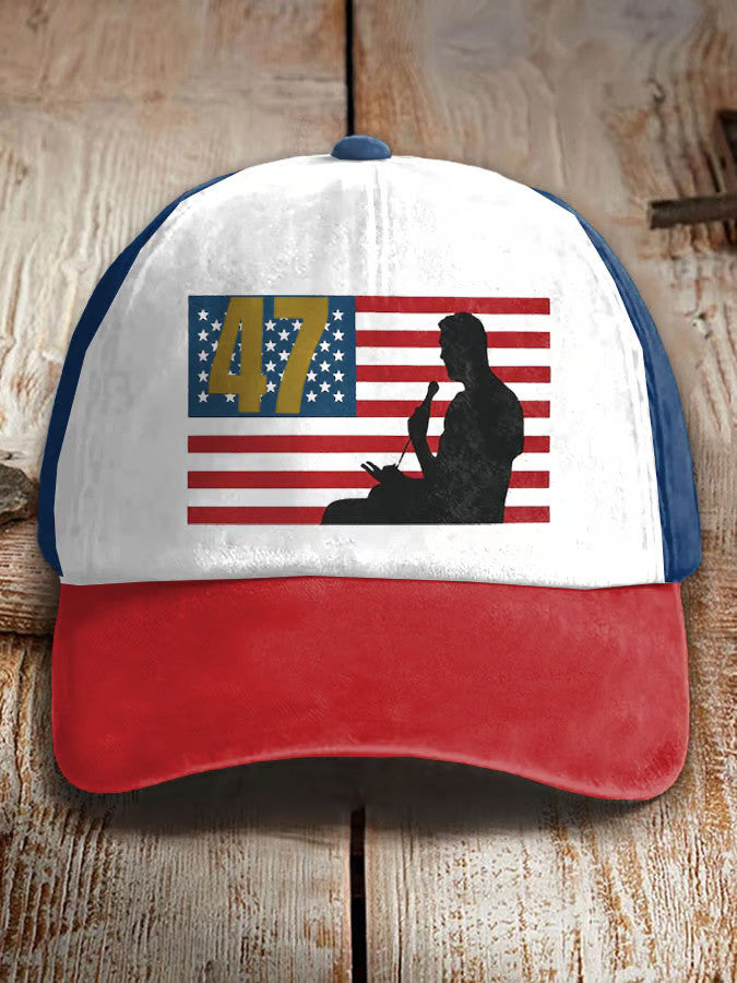 Charlie Kirk 47 Hat Retro 47 Flag Hat Patriotic Gifts For Boyfriend - Lilybirchmarket