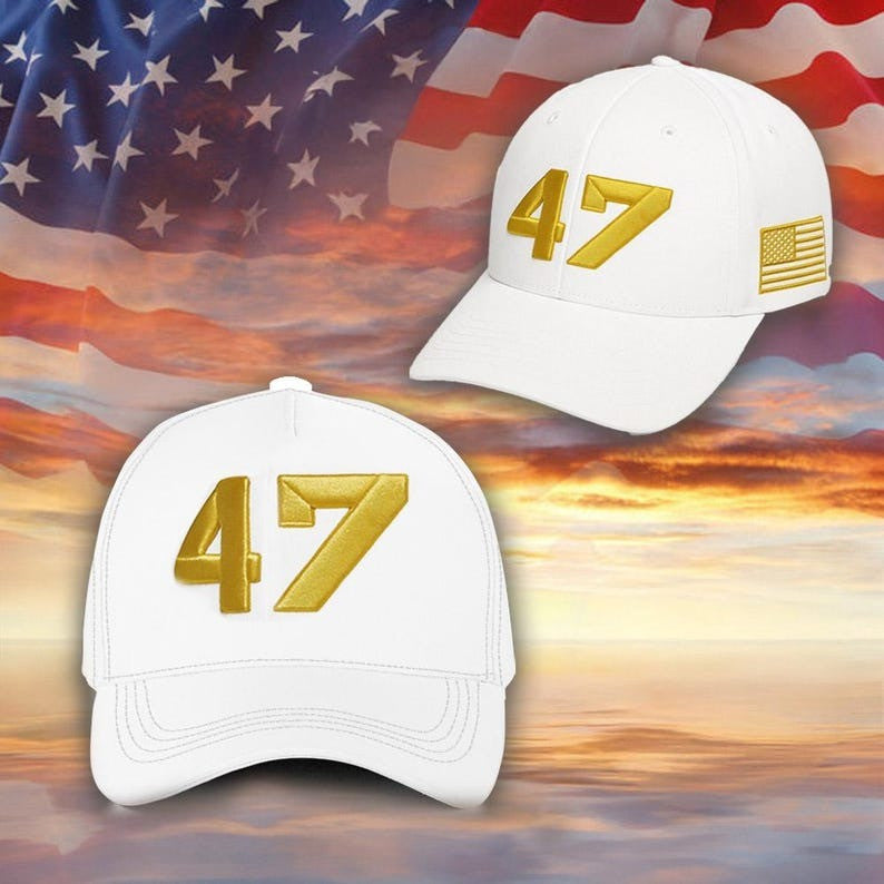 Charlie Kirk 47 White Hat Charlie Kirk Hat Patriotic Gifts For MAGA Supporters - Lilybirchmarket