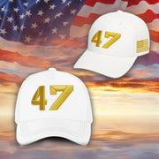 Charlie Kirk 47 White Hat Charlie Kirk Hat Patriotic Gifts For MAGA Supporters - Lilybirchmarket
