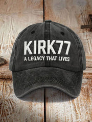 Charlie Kirk 77 Hat Kirk77 A Legacy That Lives Hat Embroidered Elon Musk Kirk77 Merch - Lilybirchmarket