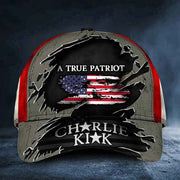 Charlie Kirk A True Patriot Hat Charlie Kirk Memorial Merch Best Gifts For Supporters - Lilybirchmarket