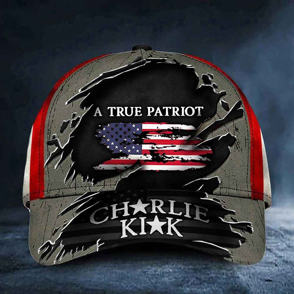 Charlie Kirk A True Patriot Hat Charlie Kirk Memorial Merch Best Gifts For Supporters - Lilybirchmarket