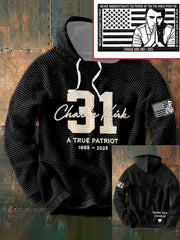 Charlie Kirk A True Patriot Hoodie 31 Thank You Charlie Memorial Merch Patriotic Gifts - Lilybirchmarket