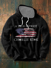 Charlie Kirk A True Patriot Hoodie In Memory Of Charlie Kirk Freedom Merch Gifts - Lilybirchmarket