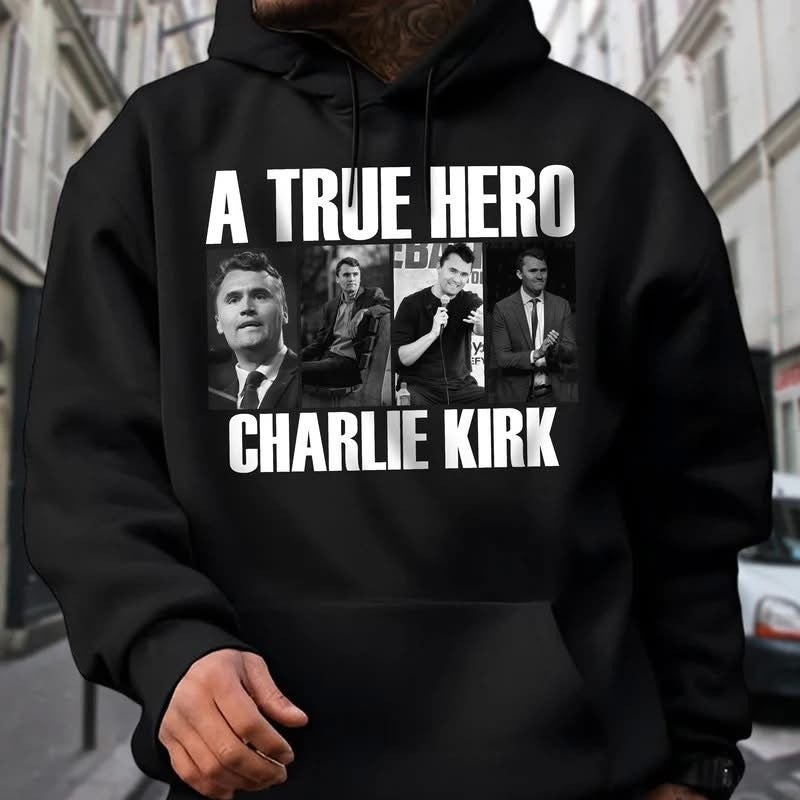 Charlie Kirk A True Patriot Hoodie Rest In Peace Charlie Kirk Clothing Memorial Gifts - Lilybirchmarket