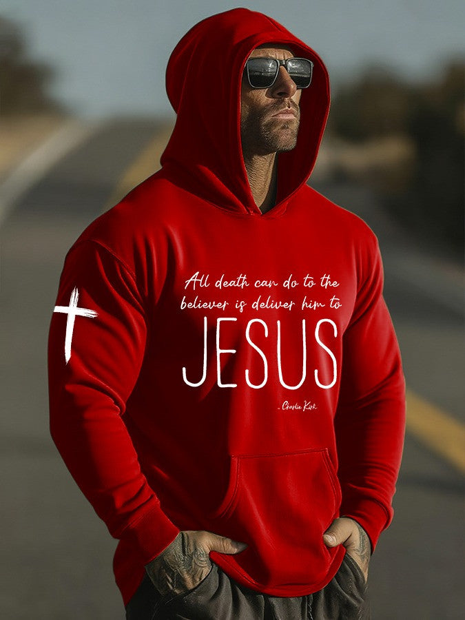 Charlie Kirk All Death Can Do To The Believe Hoodie Charlie Kirk Memorial Men's Apparel - Lilybirchmarket