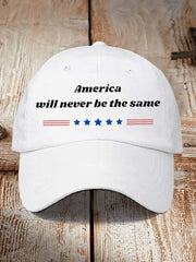 Charlie Kirk America Will Never Be The Same Hat Patriotic TPUSA Cap Gifts For Men - Lilybirchmarket