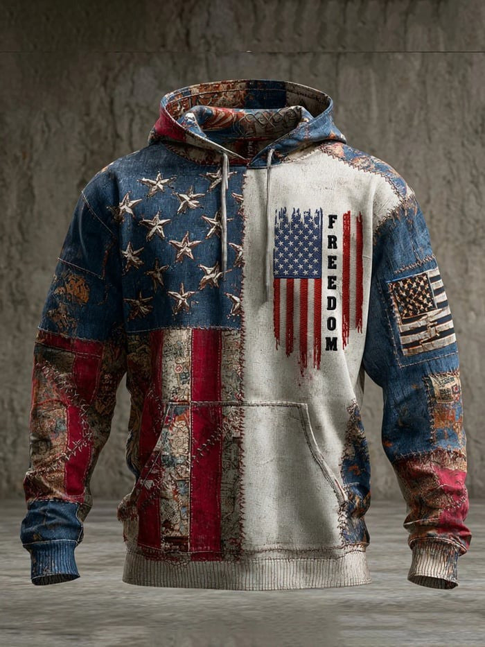 Charlie Kirk American Flag Freedom Hoodie TPUSA Merch Freedom Clothing Patriotic Gifts - Lilybirchmarket