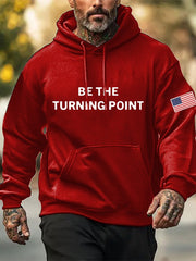 Charlie Kirk Be The Turning Point Hoodie Turning Point USA TPSSA Merch For Charlie Kirk Fans - Lilybirchmarket
